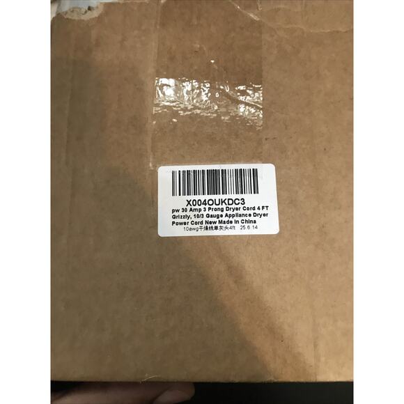 Intertek 5018440 PW 30 Amp 3 Prong Dryer Cord 4 Ft Grizzly 10/3 Gauge - Picture 6 of 7